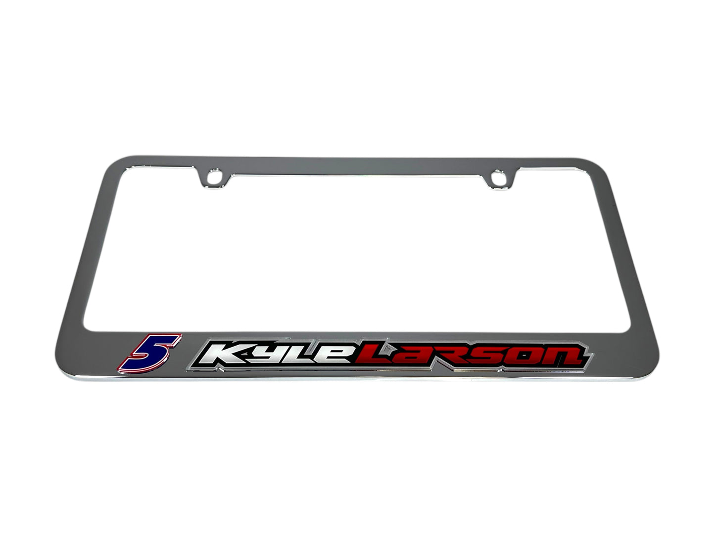 Kyle Larson #5 HendrickCars.com Name Rail Chrome License Plate Frame