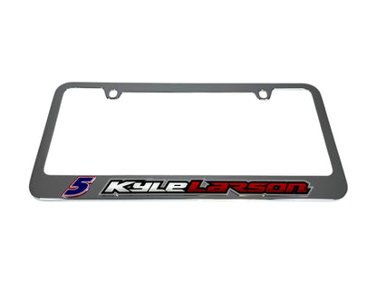 Kyle Larson #5 HendrickCars.com Name Rail Chrome License Plate Frame