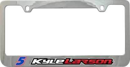Kyle Larson #5 HendrickCars.com Name Rail Chrome License Plate Frame
