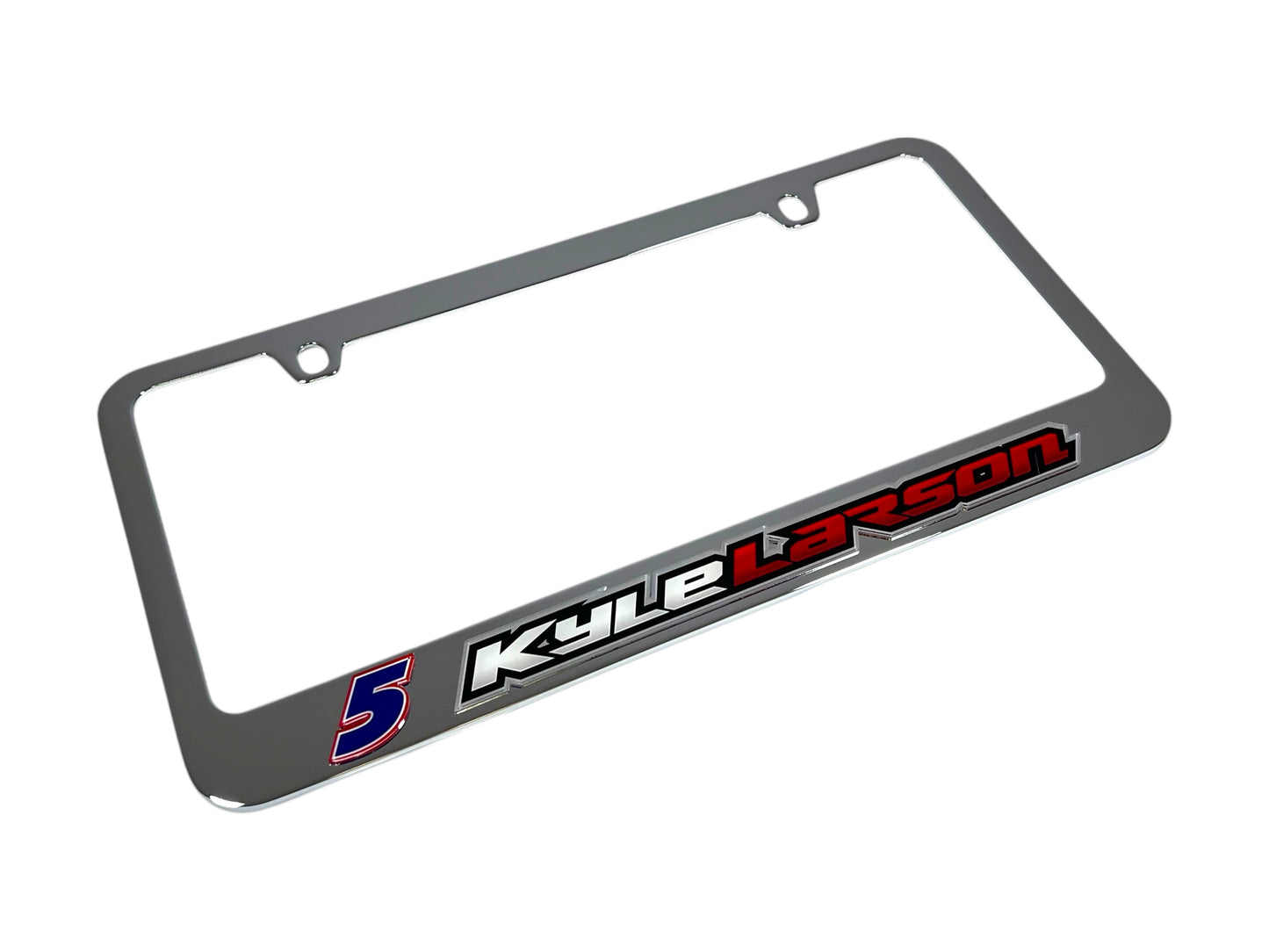 Kyle Larson #5 HendrickCars.com Name Rail Chrome License Plate Frame
