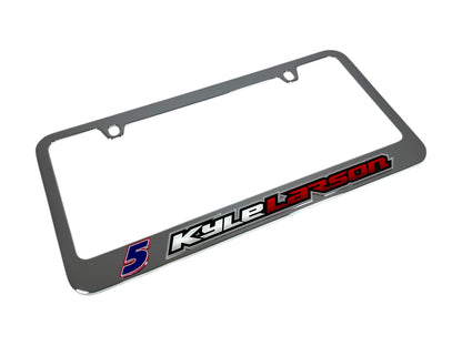 Kyle Larson #5 HendrickCars.com Name Rail Chrome License Plate Frame