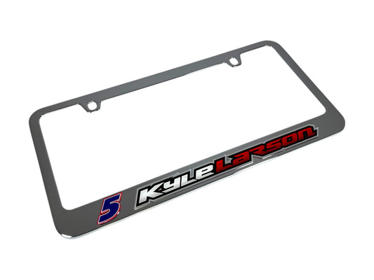 Kyle Larson #5 HendrickCars.com Name Rail Chrome License Plate Frame