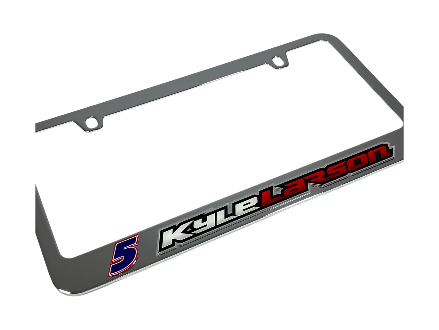 Kyle Larson #5 HendrickCars.com Name Rail Chrome License Plate Frame