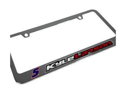 Kyle Larson #5 HendrickCars.com Name Rail Chrome License Plate Frame