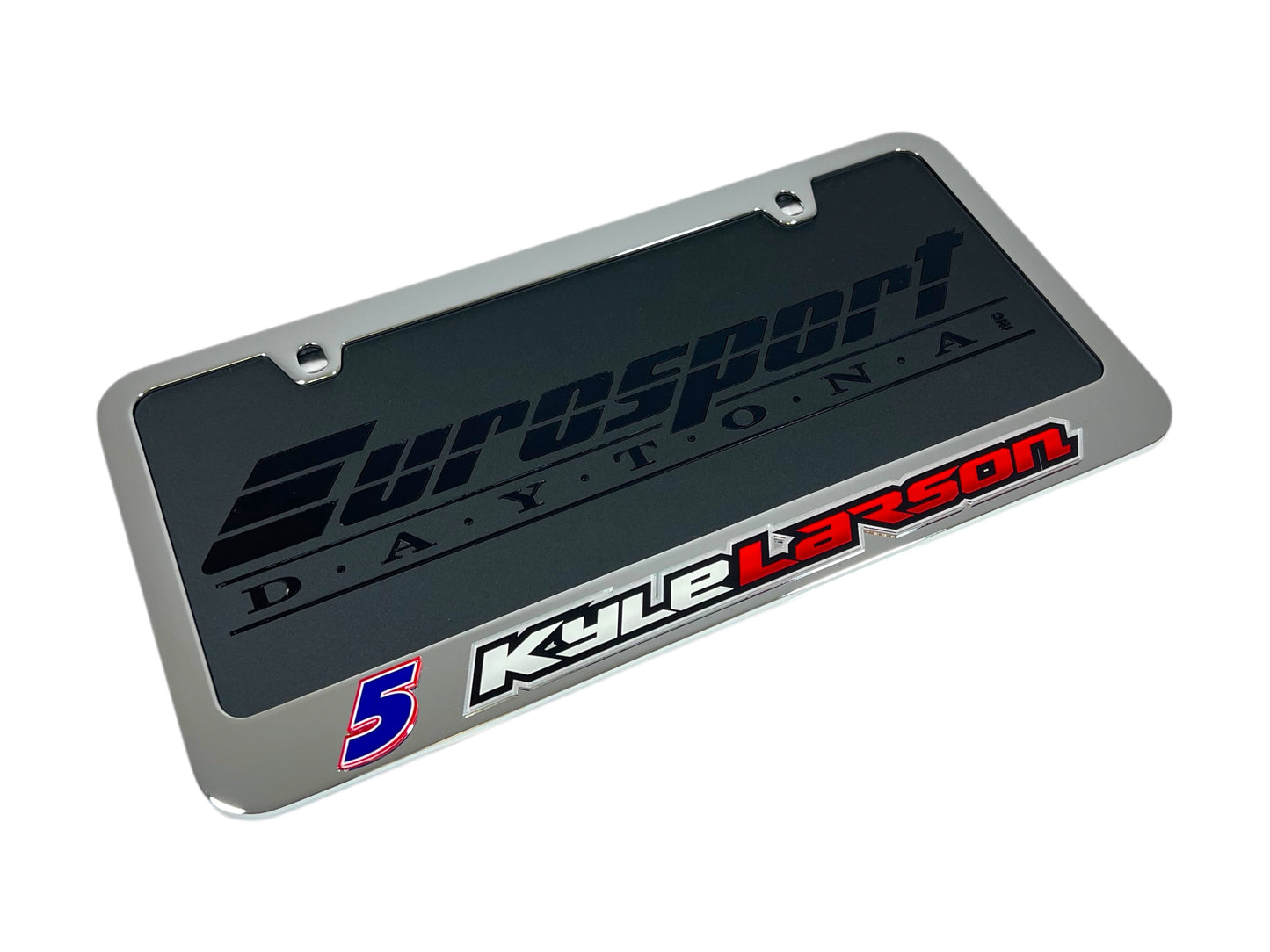 Kyle Larson #5 HendrickCars.com Name Rail Chrome License Plate Frame