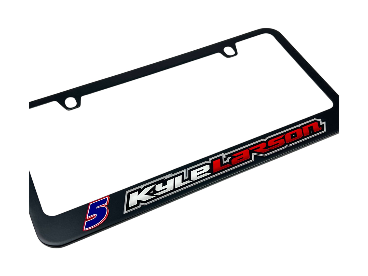 Kyle Larson #5 HendrickCars.com Name Rail Black License Plate Frame
