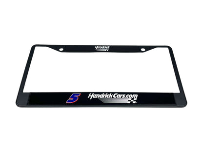 Kyle Larson #5 HendrickCars.com Black License Plate Frame