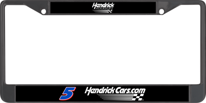 Kyle Larson #5 HendrickCars.com Black License Plate Frame