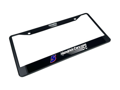 Kyle Larson #5 HendrickCars.com Black License Plate Frame
