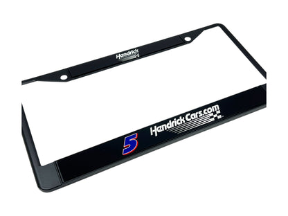 Kyle Larson #5 HendrickCars.com Black License Plate Frame