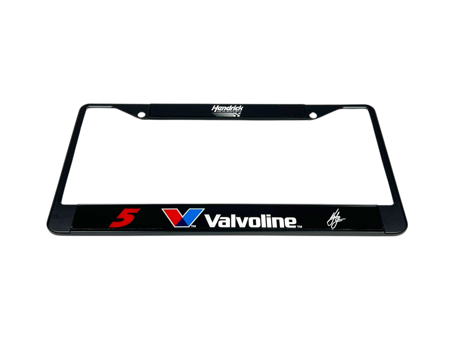 Kyle Larson #5 Valvoline Black License Plate Frame