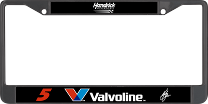 Kyle Larson #5 Valvoline Black License Plate Frame