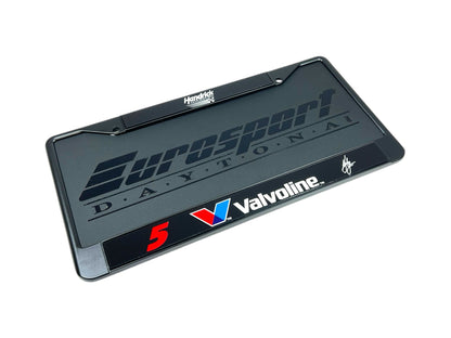 Kyle Larson #5 Valvoline Black License Plate Frame