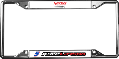 Kyle Larson #5 HendrickCars.com Chrome License Plate Frame
