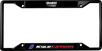 Kyle Larson #5 HendrickCars.com Name Rail Black License Plate Frame