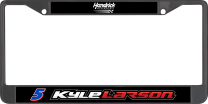 Kyle Larson #5 HendrickCars.com Name Rail Black License Plate Frame