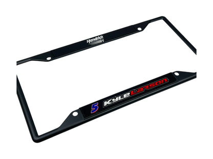 Kyle Larson #5 HendrickCars.com Name Rail Black License Plate Frame