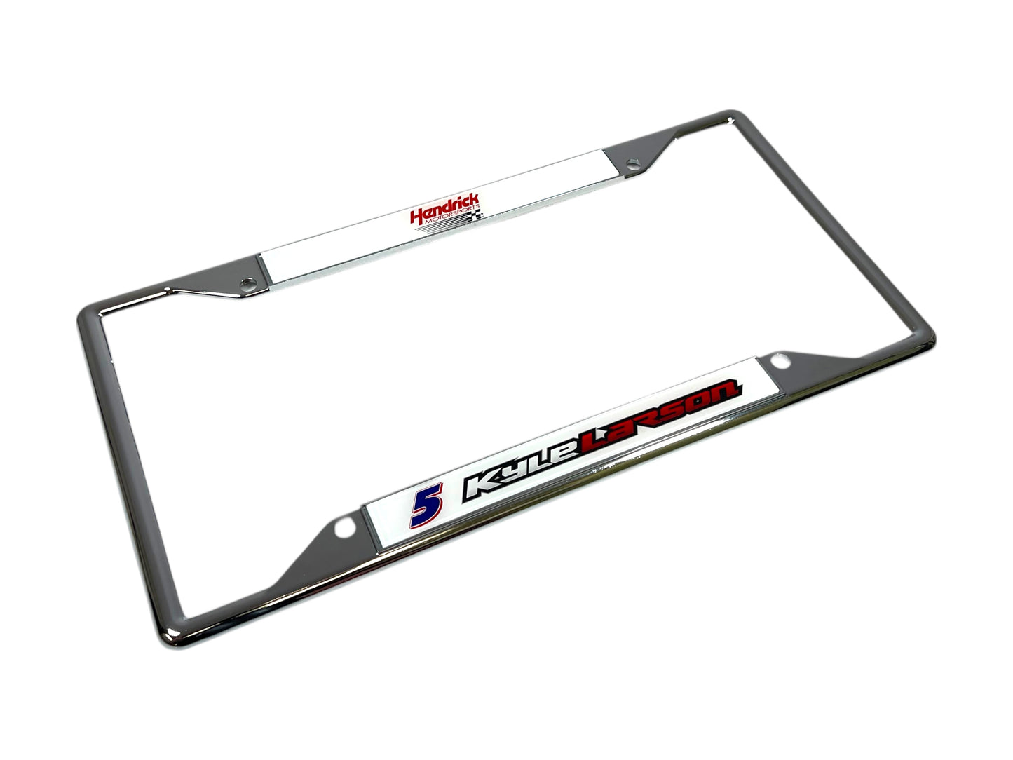 Kyle Larson #5 HendrickCars.com Chrome License Plate Frame
