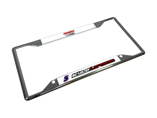 Kyle Larson #5 HendrickCars.com Chrome License Plate Frame
