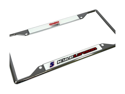 Kyle Larson #5 HendrickCars.com Chrome License Plate Frame