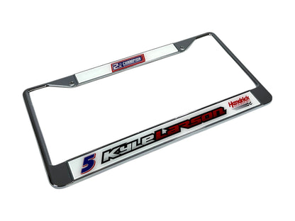 Kyle Larson #5 2X Champion Chrome License Plate Frame