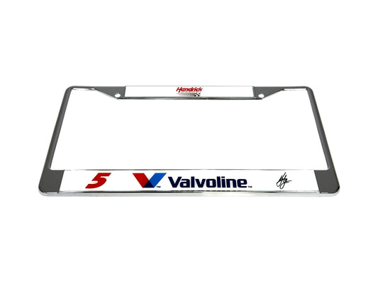 Kyle Larson #5 Valvoline Chrome License Plate Frame