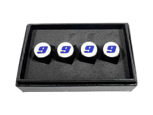 Chase Elliott #9 NAPA Black Knurled Valve Stem Caps