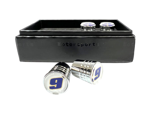Chase Elliott #9 NAPA Chrome Tapered Valve Stem Caps