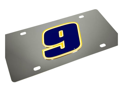 Chase Elliott #9 NAPA Stainless Steel License Plate