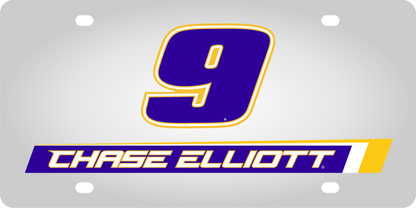 Chase Elliott #9 NAPA Stainless Steel License Plate
