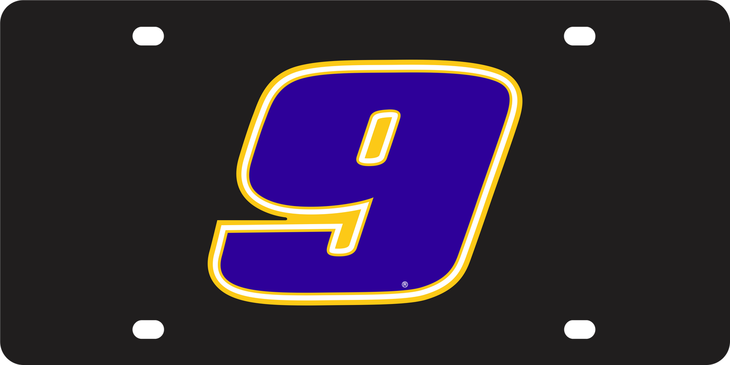 Chase Elliott #9 NAPA Acrylic License Plate