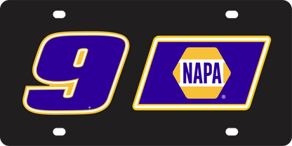Chase Elliott #9 NAPA Acrylic License Plate