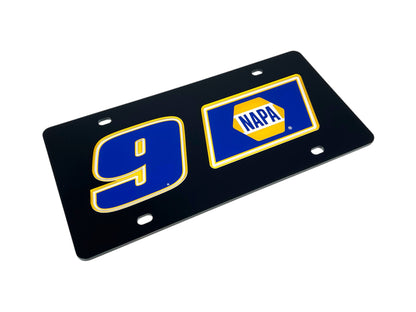 Chase Elliott #9 NAPA Acrylic License Plate