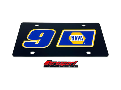 Chase Elliott #9 NAPA Acrylic License Plate