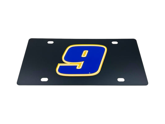 Chase Elliott #9 NAPA Carbon Steel License Plate