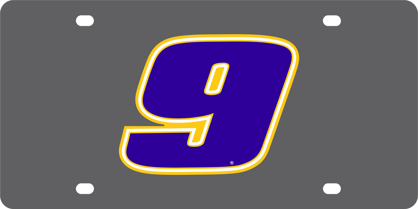 Chase Elliott #9 NAPA Carbon Steel License Plate