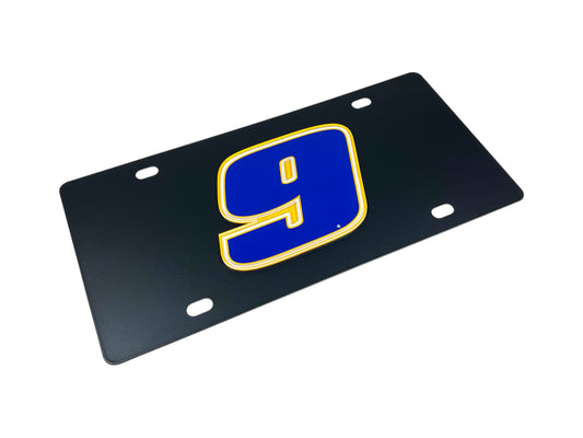 Chase Elliott #9 NAPA Carbon Steel License Plate