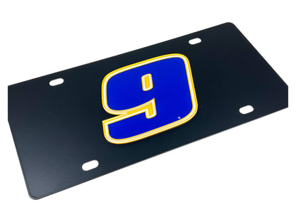Chase Elliott #9 NAPA Carbon Steel License Plate