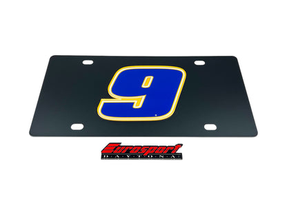Chase Elliott #9 NAPA Carbon Steel License Plate