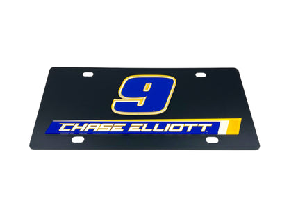 Chase Elliott #9 NAPA Carbon Steel License Plate