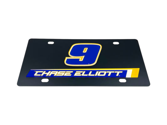 Chase Elliott #9 NAPA Carbon Steel License Plate