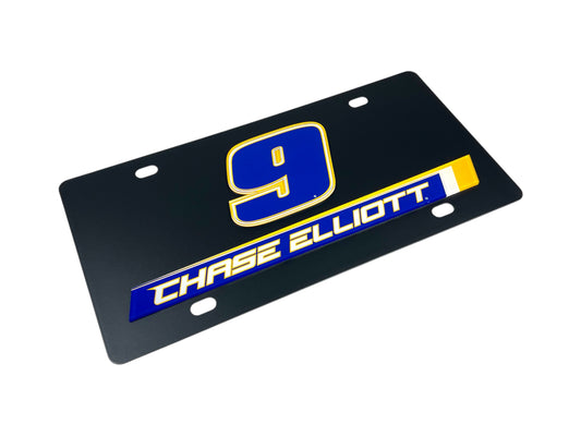 Chase Elliott #9 NAPA Carbon Steel License Plate