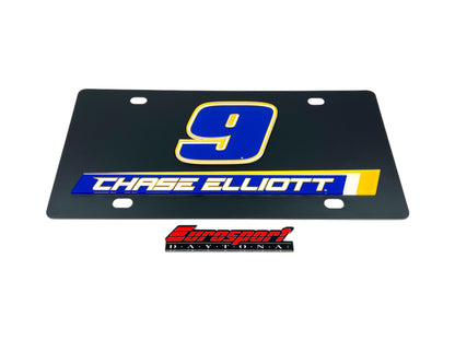 Chase Elliott #9 NAPA Carbon Steel License Plate