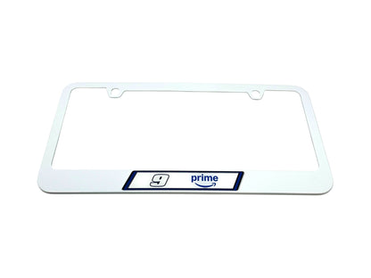 Chase Elliott #9 Amazon Prime White License Plate Frame
