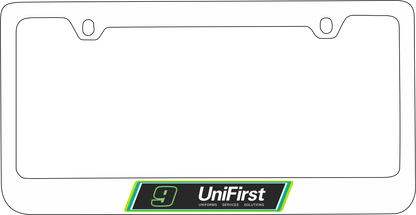 Chase Elliott #9 UniFirst White License Plate Frame
