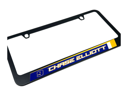 Chase Elliott #9 NAPA Name Rail Black License Plate Frame