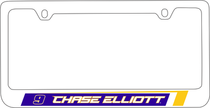 Chase Elliott #9 NAPA White License Plate Frame