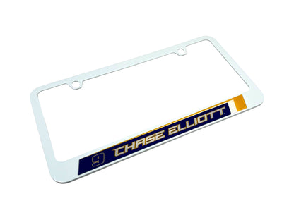 Chase Elliott #9 NAPA White License Plate Frame