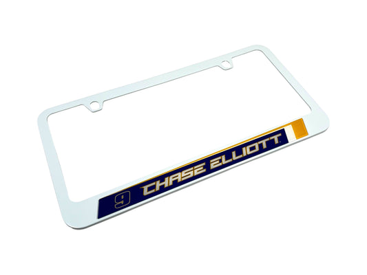 Chase Elliott #9 NAPA White License Plate Frame