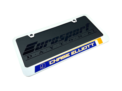 Chase Elliott #9 NAPA White License Plate Frame